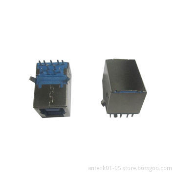 USB 3.0 B female 11P right angle version connector